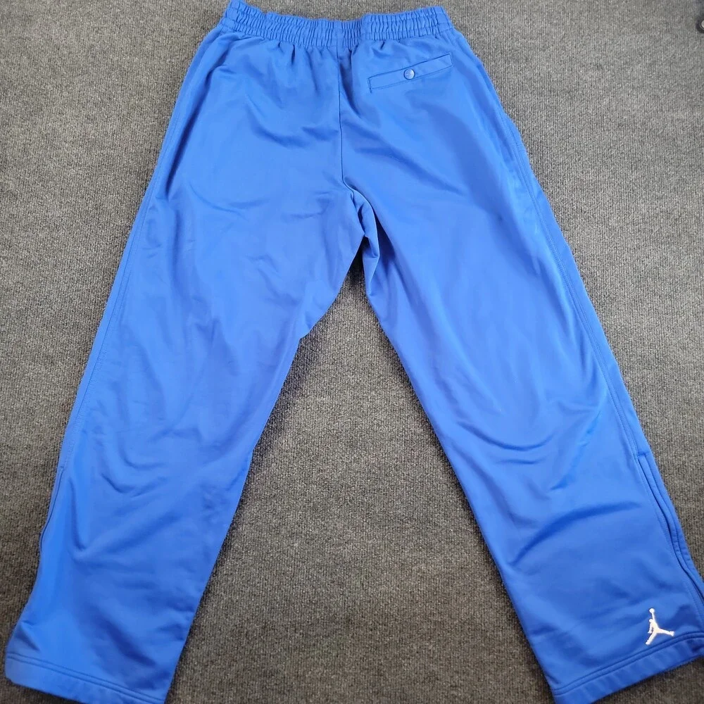 Jordan Track Pants Mens Large Flight Team Blue Ankle Zip Warm Up